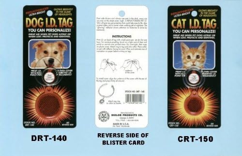 Crt-150 Reflectorized Cat Identification Tag