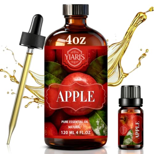 YIARIS Apple Essential Oil 4.33Fl Oz for Diffuser Candle Soap