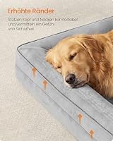 Feandrea Orthopädisches Hundebett, Hundekissen, 112 x 81 x 17 cm – Ansicht 4
