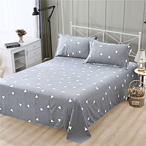 1Pc 100% Polyester Flat Sheet Printed Bed Sheet Suitable for Home - Detailed View