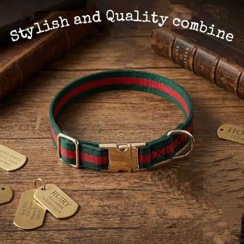 Premium Dog Collar, Cute Dog Collars Luxury Style, Durable Pet Collars with Metal Buckle Safety for Medium Dogs - Image 8