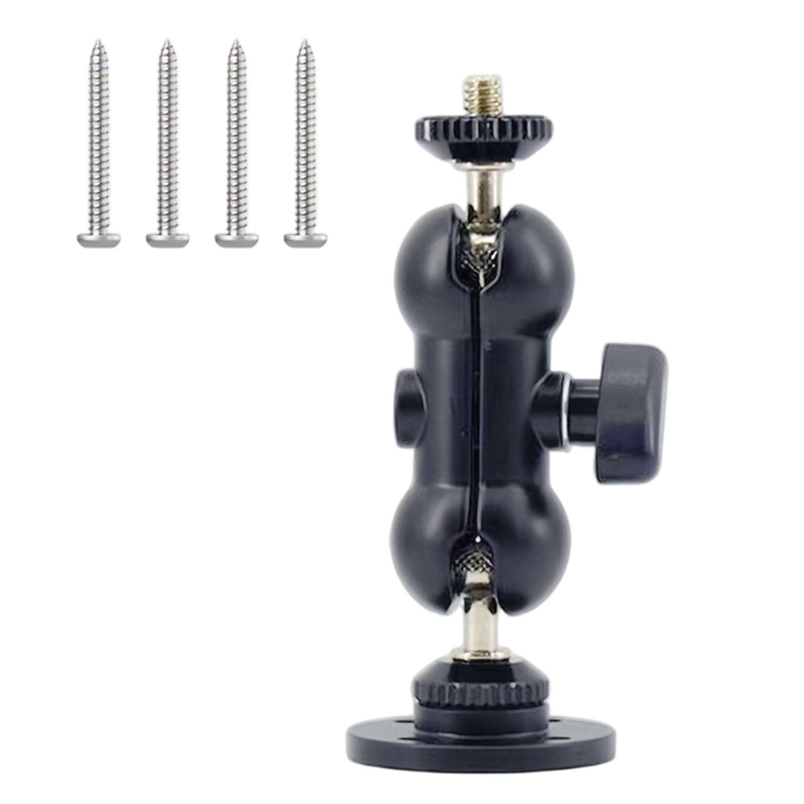 Buxuaaaa Multicolor Extendable 360 Rotating Universals Portable Bracket Hot Shoe Swivels Ball Head Quickly Release Clamp Bracket Enduring Travel Tripod Stand Mount