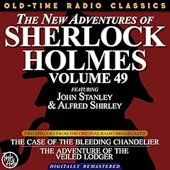 Diseño de la portada del título The New Adventures of Sherlock Holmes, Volume 49; Episodes 1 and 2