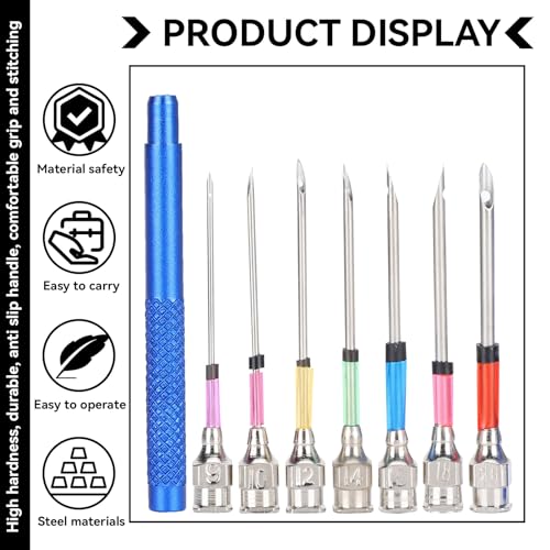 8Pcs Punch Needle Tool, Embroidery Pens Sewing Cross Stitch Punch Needle Weaving Tools for Thread Yarn Needle Punch Kits for Adults - Image 4