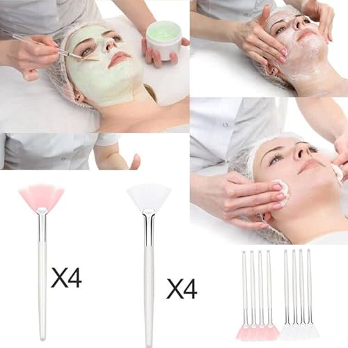 8 pezzi Pennello per Maschera Ventaglio Pennello a...
