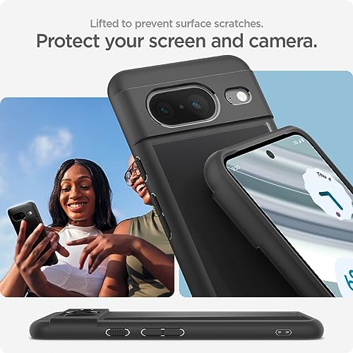 Image of Spigen for Pixel 8 Case, Ultra Hybrid[Anti-Yellowing] [No Magnet Ring] - Matte Black