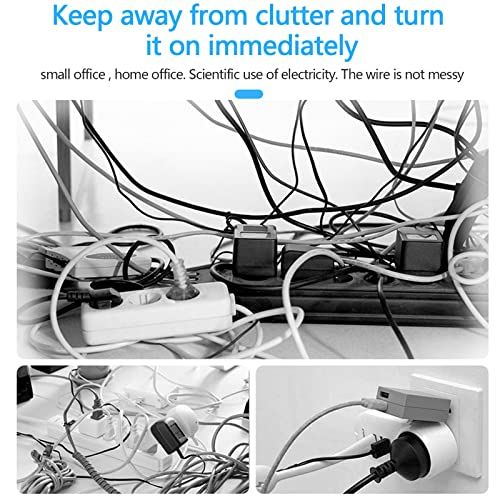 Standing Power Strip Tower Portable Power Tower With Top Handle 3 Usb Ports | 6.6ft Extension Cord, Desk Char/Ging Station For Office Home Dorm Room Essentials, One Switch Each Floor, Desk Accessories - image 6