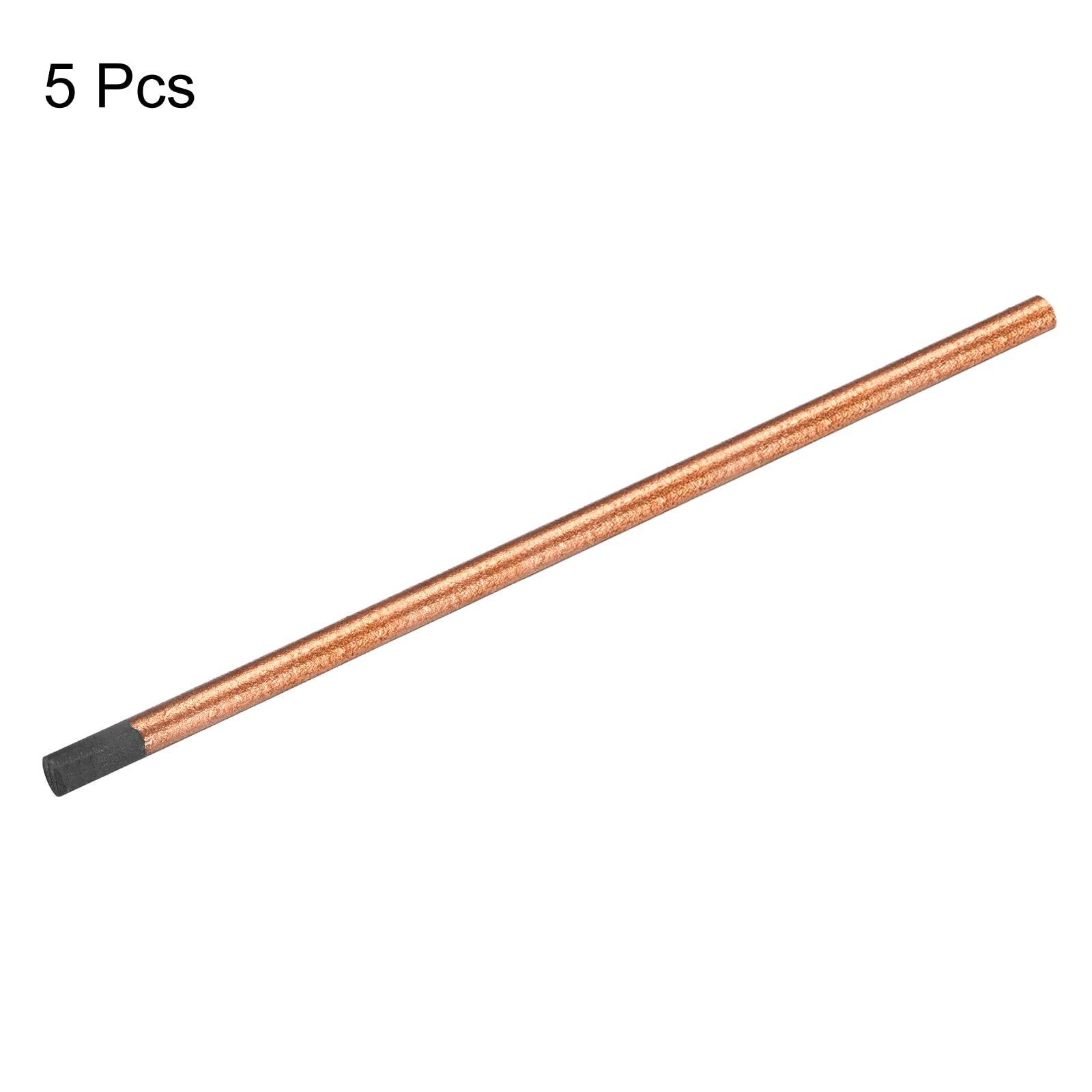 PATIKIL Copper Coated Gouging Carbon Electrode Rods, 10mm/0.4 Inch Dia, 355mm/14-inch Length for Welding Pack of 5 - Image 3