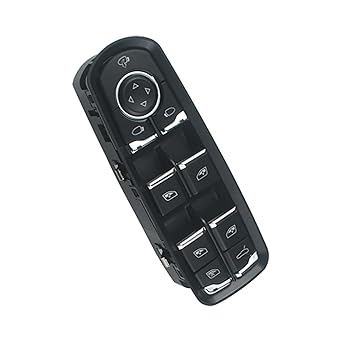 NFSpeeding Driver Side Master Power Window Switch Panel, Front Left Door Electric Window Control Switch for Panamera Cayenne Macan 2011-2017 7PP959858MDML