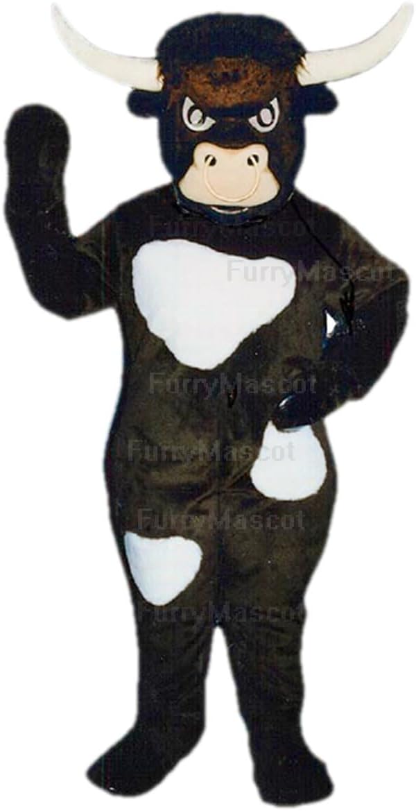 Bull Cow Mascot - Sales Buffalo Suit Animal Mascot Costume Party Carnival Costumes With Fan Inside the Head