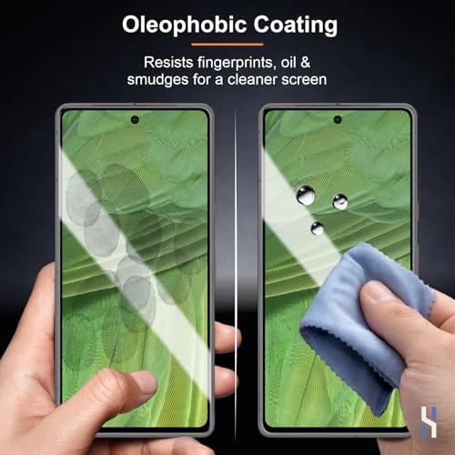 Image of Tempered Glass for Google Pixel 7 (6.1 Inch) Military Grade 9H Screen Guard, Anti-Scratch, Shatterproof, Edge-to-Edge Full Coverage - Black Border