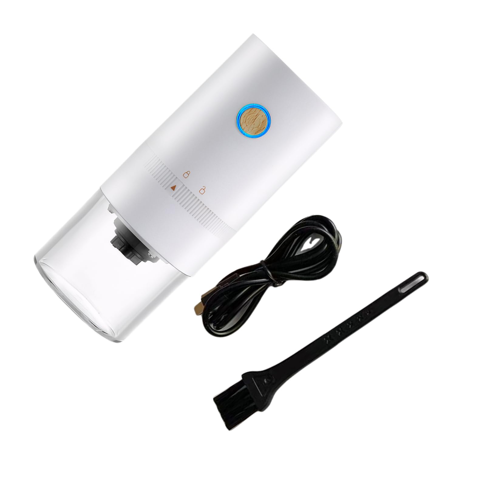 Broyeur électrique blanc pour sublimer votre rituel café du matin