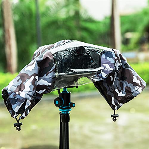 Image of Waterproof Camera Rain Cover for Nikon Canon Sony DSLR /Mirrorless Cameras | with TPU Clear Window & Waterproof Zipper,Camera Rain Sleeves Gear for EOS R5 II R10 R7 R6 Rebel T7 T8i T7i 90D Z7 Z6II D7500