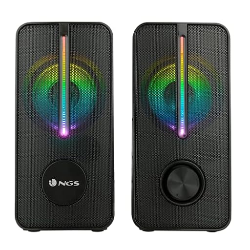 NGS GSX-150 - Altavoces de Gaming con Iluminación LED RGB, 12 W y Conexión USB, Color Negro | Ya disponible en tu tienda friki favorita! En mundofriki.es! NGS GSX-150 - Altavoces de Gaming con Iluminación LED RGB, 12 W y Conexión USB, Color Negro | Ya disponible en tu tienda friki favorita! En mundofriki.es!