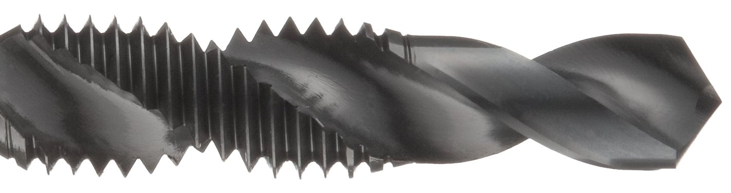 Dormer E6518-32 Series E651 HSS UNC 30° Spiral Flute Combination Drill Tap, Bright Finish, #8-32 x 64mm - Image 2