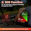 Alarma para bicicleta 113dB, alarma para motocicleta, sistema de seguridad antirrobo con vibración para motocicleta y bicicleta, IP65 a prueba de agua, adecuado para scooter, vehículo, remolque, puerta de automóvil, ventana, accesorios para bicicleta eléctrica, 7 piezas 8