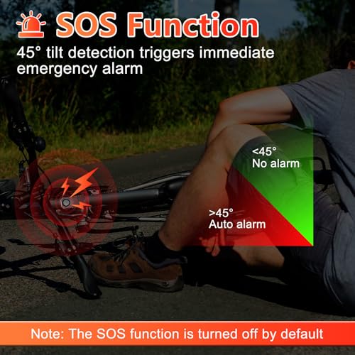 Alarma para bicicleta EGIZPY con sensor de vibración y control remoto IP65 impermeable miniatura 4