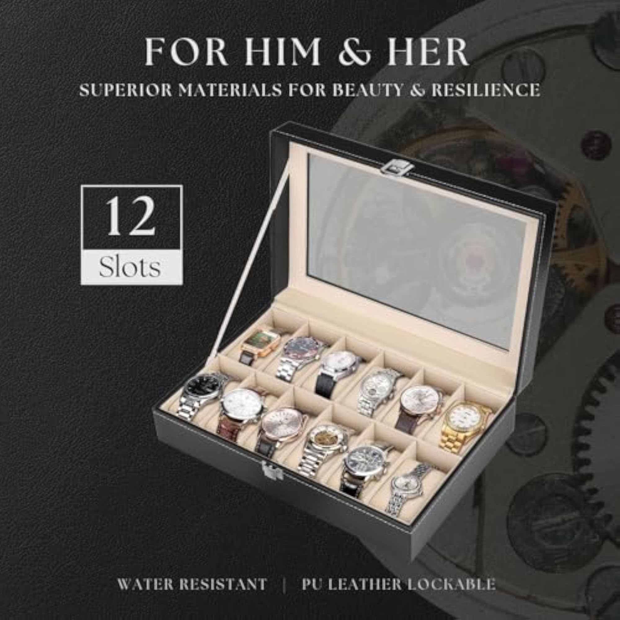 Watch Box Organizer for Men and Women