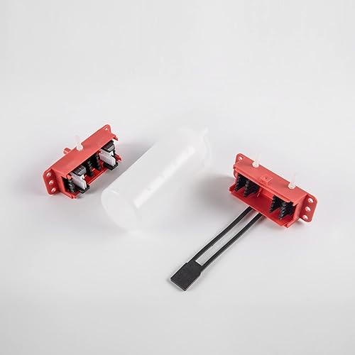 Miniatura 6 de Lorababer Kit de máquina de limpieza de cadenas de motocicleta, cubiertas limpiadoras de cepillos, dispositivo lubricante, accesorio de lubricación,