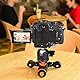 Andoer L4 PRO Video Kamera Slider Dolly Automatische mit Drahtlose Fernbedienung,1800mAh Akku 3 Geschwindigkeit einstellbar Mini Slider Skater für Canon Nikon DSLR-Kamera iOS Android(mit Kugelkopf)