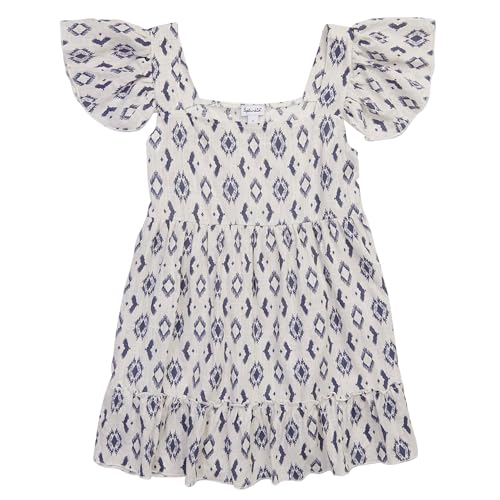 Splendid Girls' Square Neck, ASH Navy Ikat