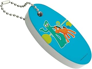 Graphics and More Gumby Pokey Bendy Buddies BFFs Floating Keychain Oval Foam Fishing Boat Buoy Key Float