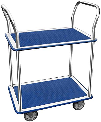 JPC 822012 étage Chariot, 2 étagères, (B) 730 x (L) 470 mm