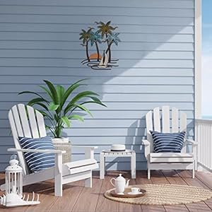Shimeyao Tropical Beach Wall Art Palm Tree Metal Wall Art Outdoor Beach Bathroom Decor Tropical Metal Tree Sculptures for Indoor Outdoor Decor(Sailboat) Shimeyao Tropical Beach Wall Art Palm Tree Metal Wall Art Outdoor Beach Bathroom Decor Tropical Metal Tree Sculptures for Indoor Outdoor DecorSailboat