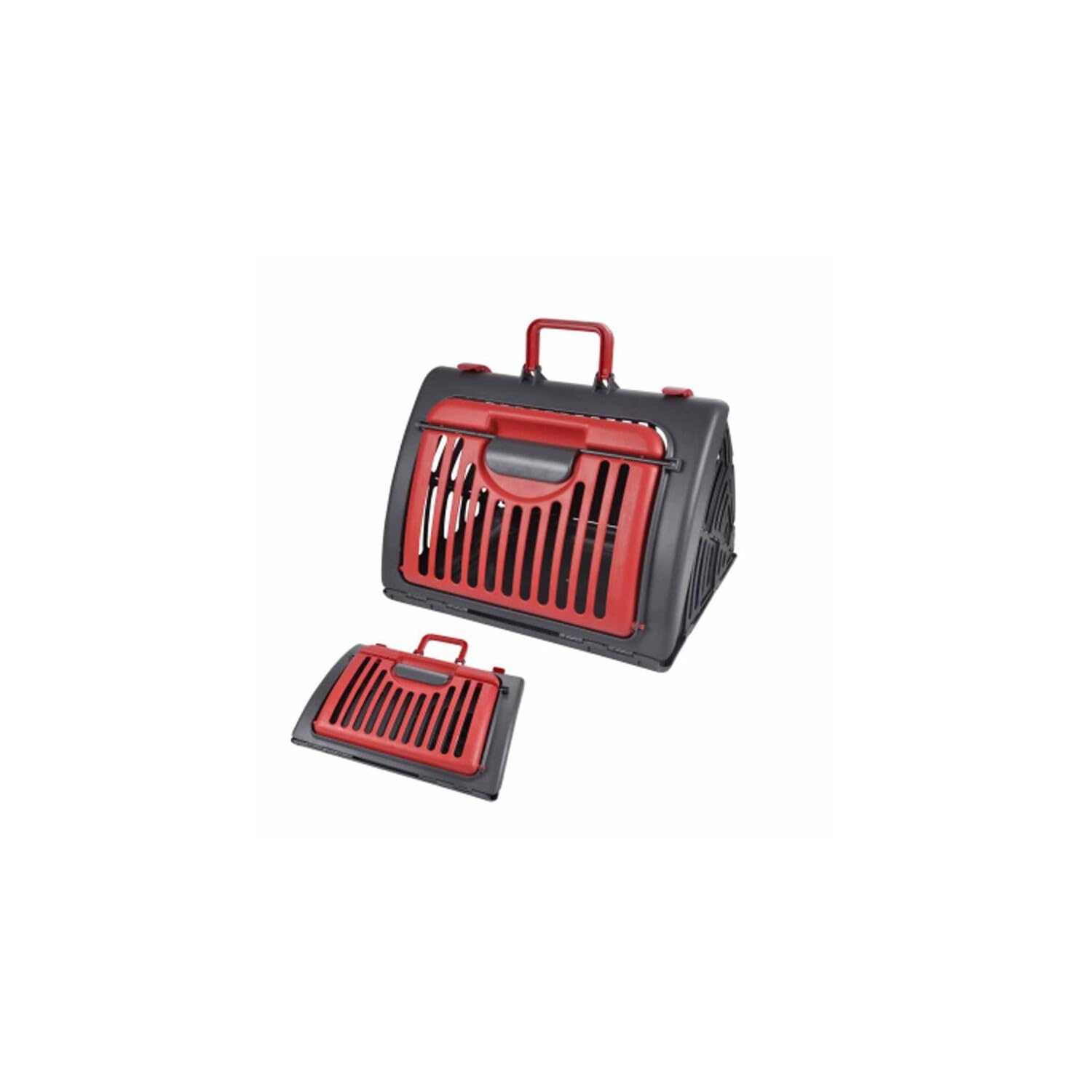 Love Story, Caisse de Transport Pliable Plastique 46 x 35 x H33 cm Anthracite Rouge