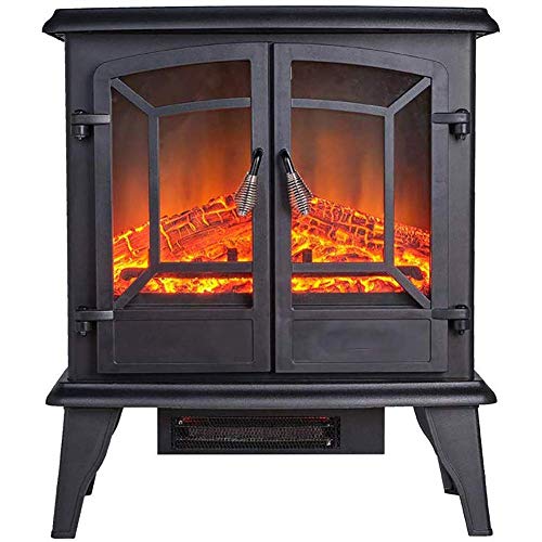 Tragbare Elektroherd Heizung Ding Timer und Thermostat 23-Zoll-Elektrokamin Home Decoration & Herzstück Weihnachten