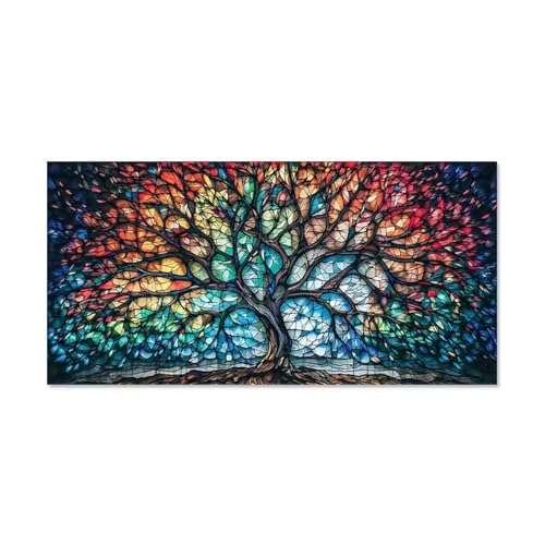 Tableau Arbre de Vie aux couleurs vives toile murale grand format anti-décoloration