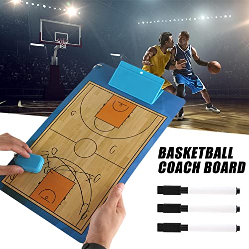 Treinador de Basquetebol - Prancheta com armazenamento - Quadros brancos para Estratégias, Técnicas,