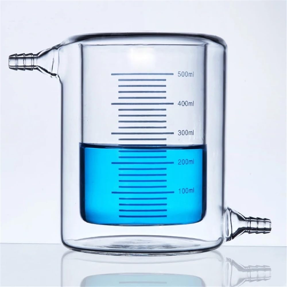 Verdicken Sie doppelschichtige, hitzebeständige Becherglas-Fotoreaktor-Laborausrüstung mit ummanteltem Glas(500ml)