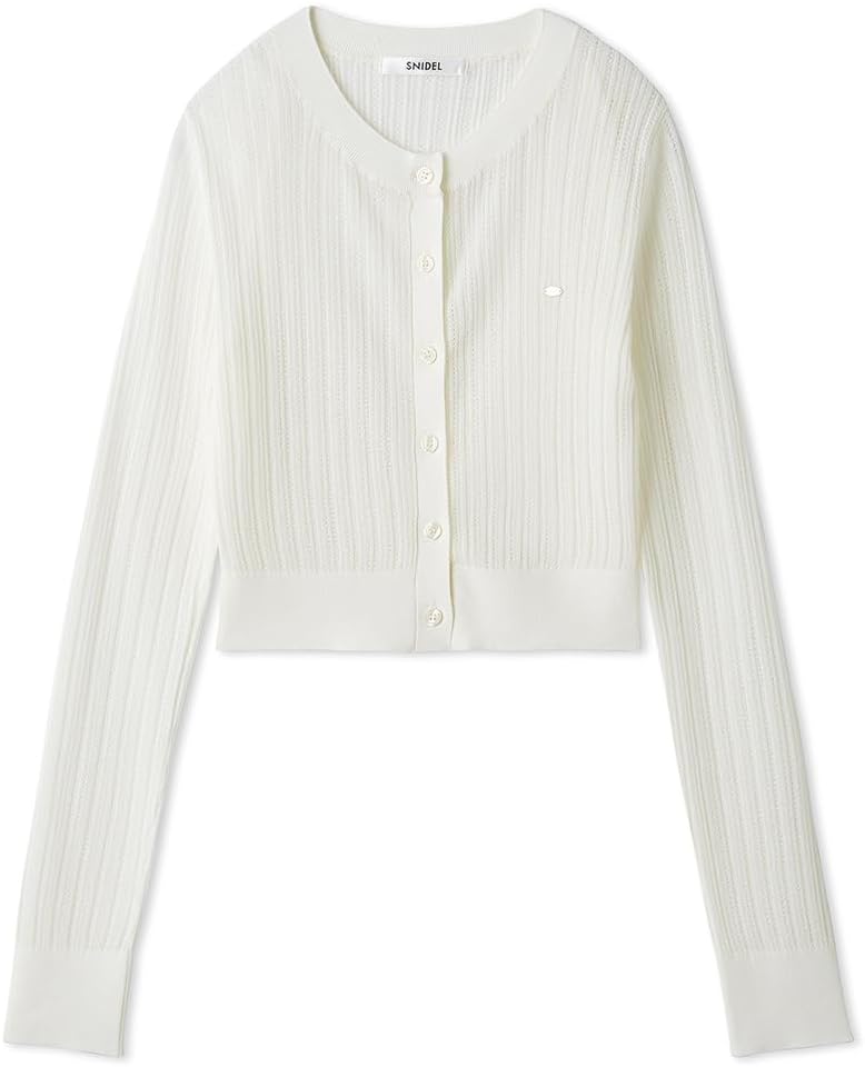 希少】メゾンキツネ ニット ウール 刺繍ロゴ ローゲージ リブライン L