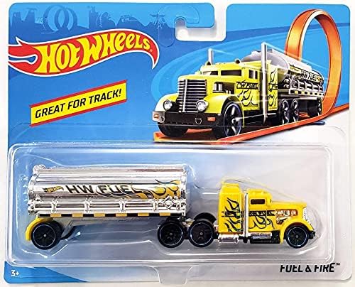 DieCast Hotwheels Tracks Stars Fuel & Fire [Chrome/Yellow]