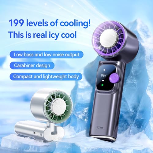 Ventilateur portable compact pliable ABS léger à refroidissement et 199 vitesses