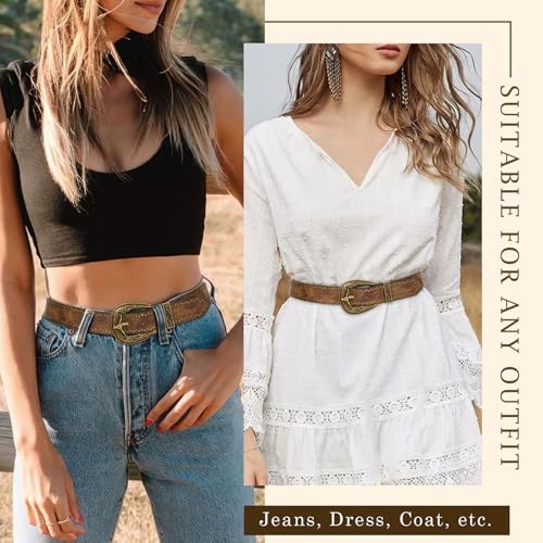 Western Belts for Women Men Vintage Men's Country Belt for Jeans Cowgirl Cowboy Christmas Gifts2