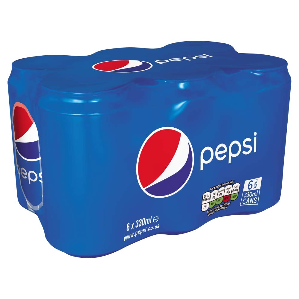 PepsiCola Cans 6 x 330ml
