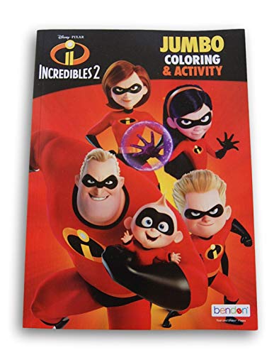 Lazy Days Incredibles 2 Coloring and Activity Book - 96 Pages
