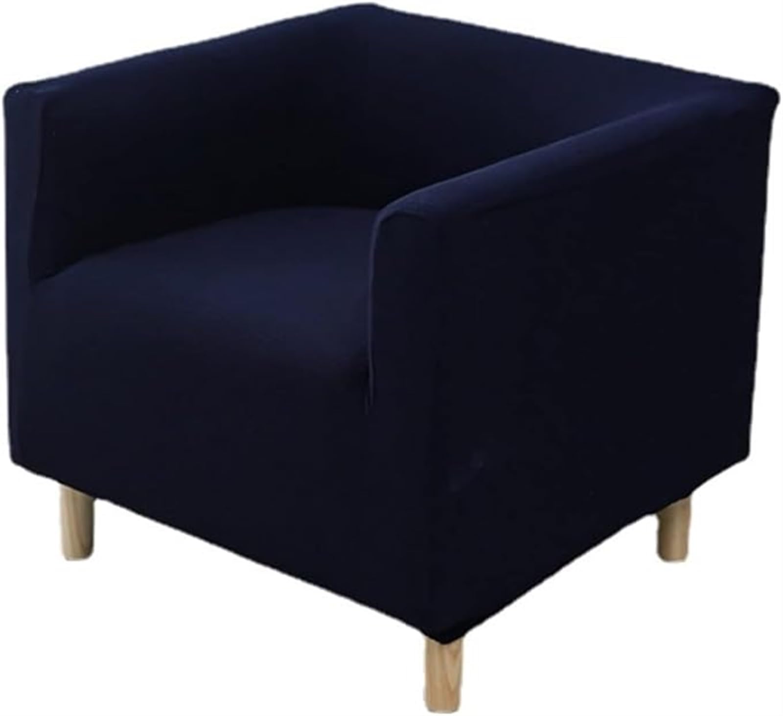 XWSM Square Tub Chair Cover Club Chair Slipcover Single Sofa Covers Covers Armchair Barrel Chair Protectors Covers For Living Room Bar Hotel (Color : Blue 1, Size : One)
