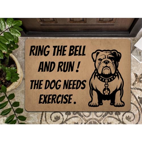 ʔEFJ}bg 76.2 cm(L) x 45.7 cm (W) Ring the Bell and Run The Dog Needs Exercise ʔuhbO hbO o[Y hA}bg O֗p }bg Vzj mxe