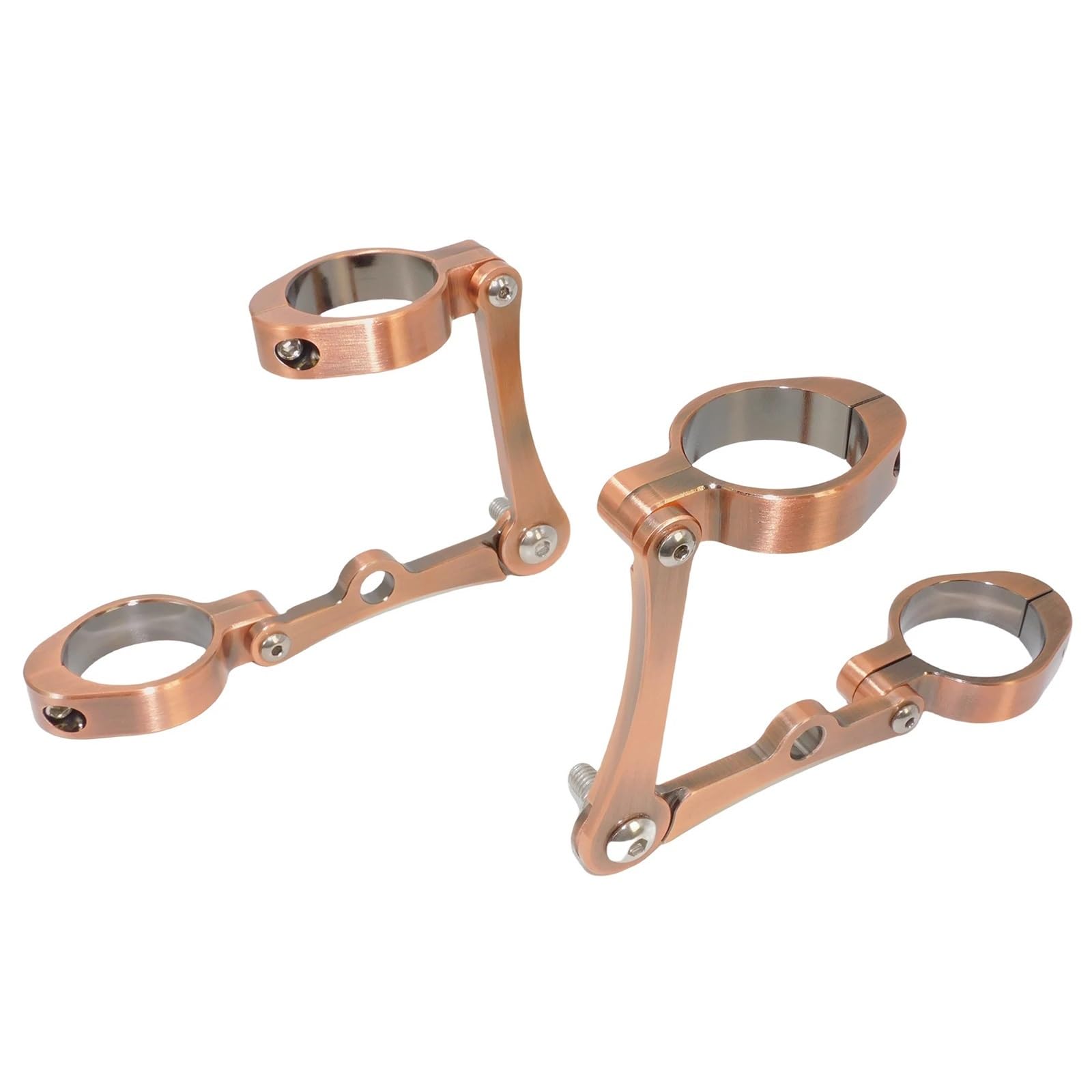 Headlight Bracket Motorcycle 39mm-41mm Headlight Bracket Mount Clamp Fork Tube Light Holder Fit for Harley Sportster XL883(Gold)