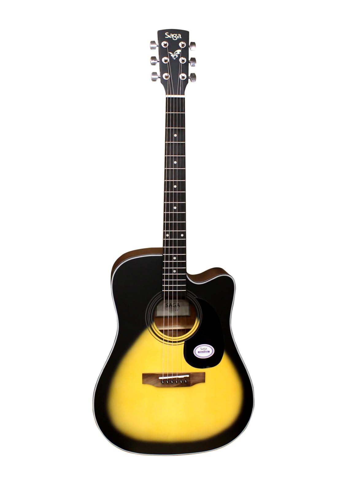 SAGASF-600C-SB Dreadnought Cutaway Acoustic Guitar (Sunburst)