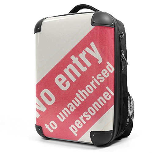 Preisvergleich Produktbild HAUPTSTADTKOFFER - Style Laptoprucksack Rucksack Business Laptop Rucksack Arbeits Daypack, individuell gestalten, Geschenkidee, Design: No Entry