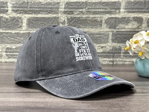 Image of Embroidered Adjustable Baseball Hat for Men Women, Washed Cotton | Premium Embroidery Design, Adjustable Metal Buckle Closure, Simple Lifestyle Wear