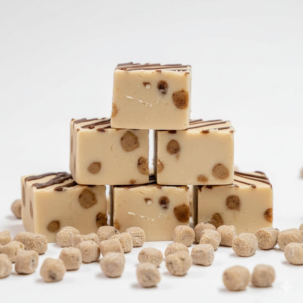 Valley Fudge, Cookie Dough Fresh Artisan Fudge, Real Butter, Gourmet Candy, Half Pound Package