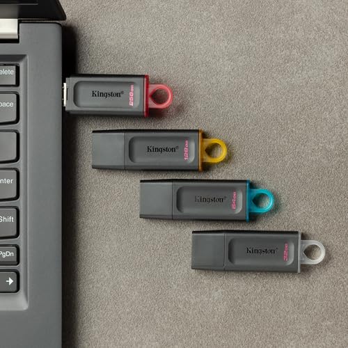 Image of Kingston DataTraveler Exodia 256GB USB 3.2 Flash Drive DTX /256GB, Black (Pack of 5)