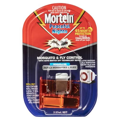 Mortein Peaceful Nights Plug In Fly & Mosquito Repellent Refill, 2.57ml