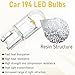 30 PCS Car 194 LED Bulbs, 168 2825 W5W T10 Wedge COB LED Replacement Bulb, 6000K License Plate Light Bulb, Error Free Interior Bulb for Dashboard Light, Dome Lights,License Plate Lights (Yellow)