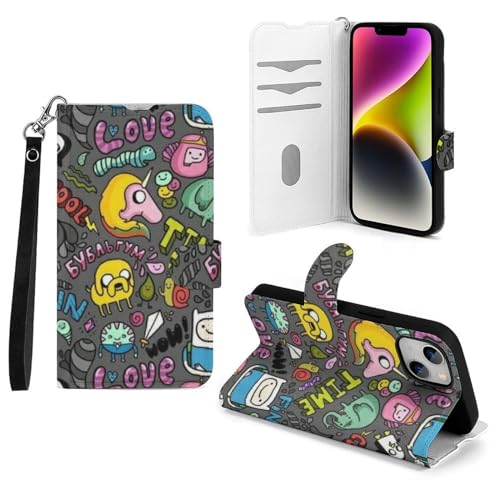 アドベンチャー タイム 【 iPhone 14 / iPhone 14 Pro iPhone 13 iPhone 12 iPhone SE 】 多機種 対応 IPhoneケース 手帳型 iPhoneカバー かわいい おしゃれ スマホケース 携帯ケース カー